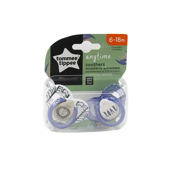 Chupeta Noturna Tommee Tippee Closer To Nature 6-18 meses - Pacote com 2 unidades