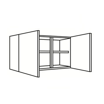 Optifit Klassik60 wandkast met 2 deuren 57,6x100x33 cm (34,6 cm)