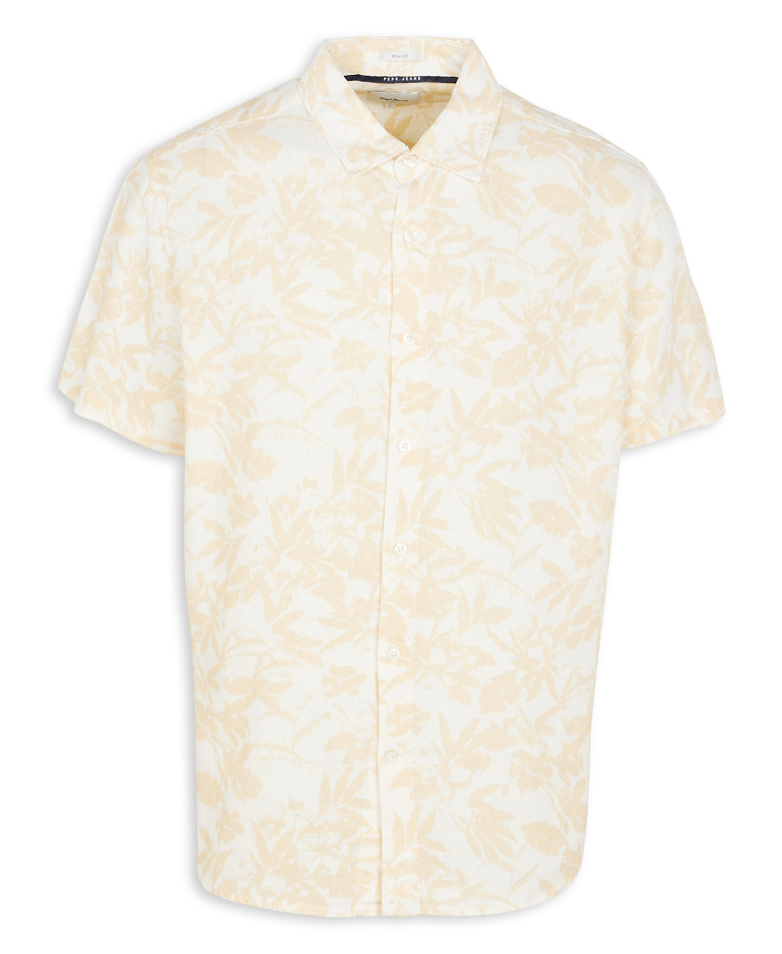 MOI - Chemise ample col classique en lin mélangé | Blanc