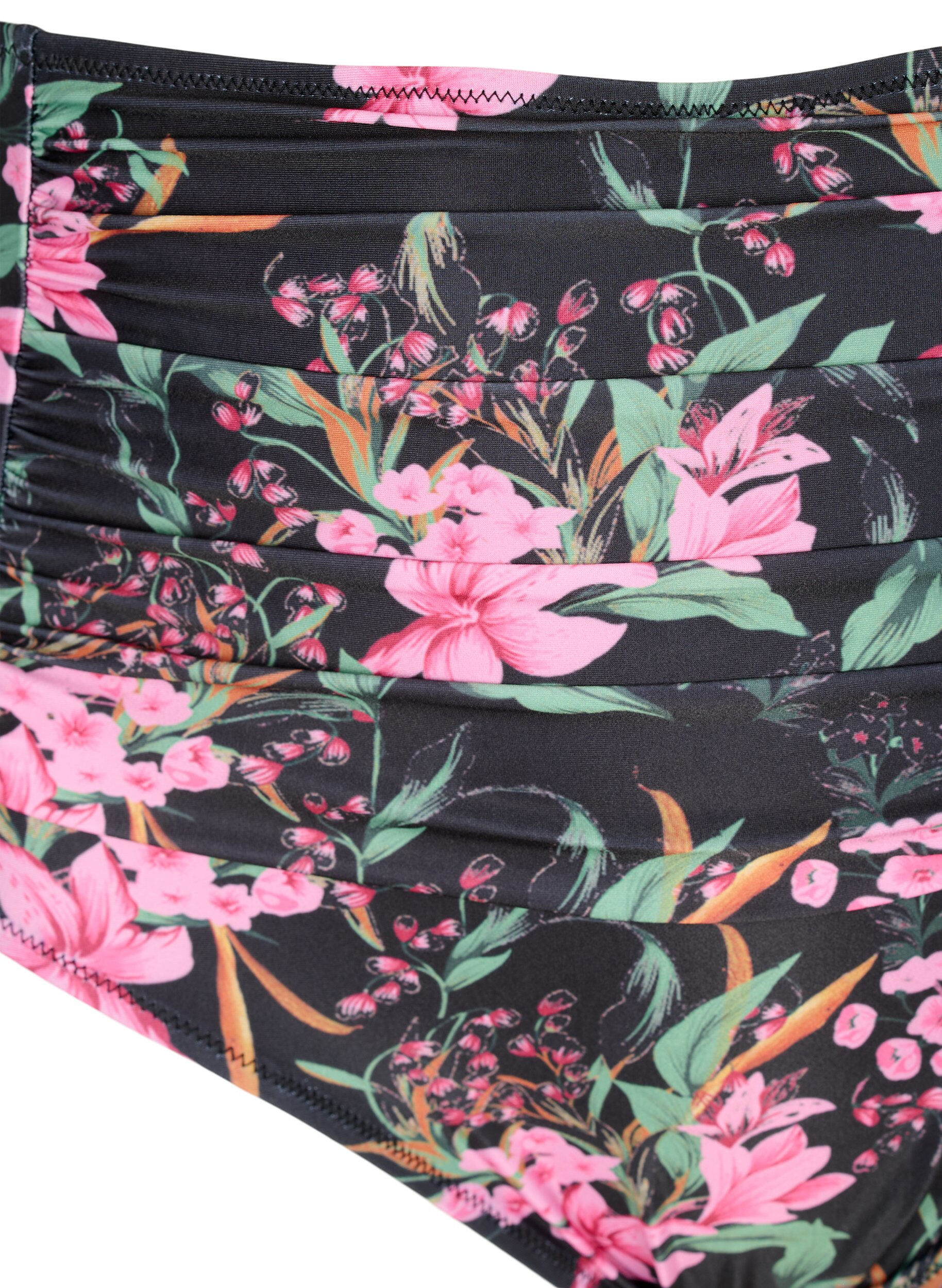 Ekstra højtaljet bikini underdel med print