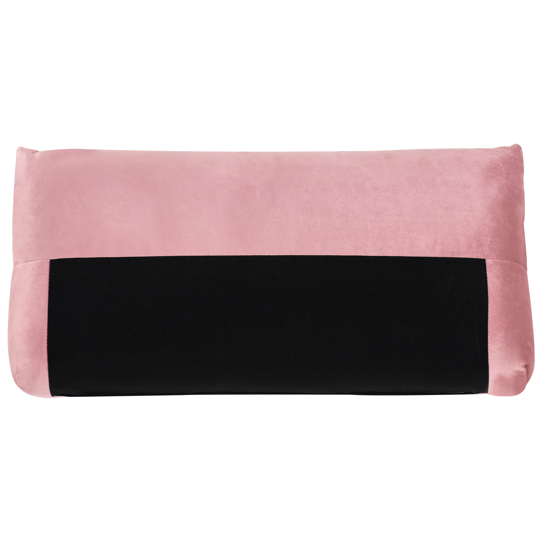 Beliani - LUVOS - Driezitsbank - Roze - Fluweel