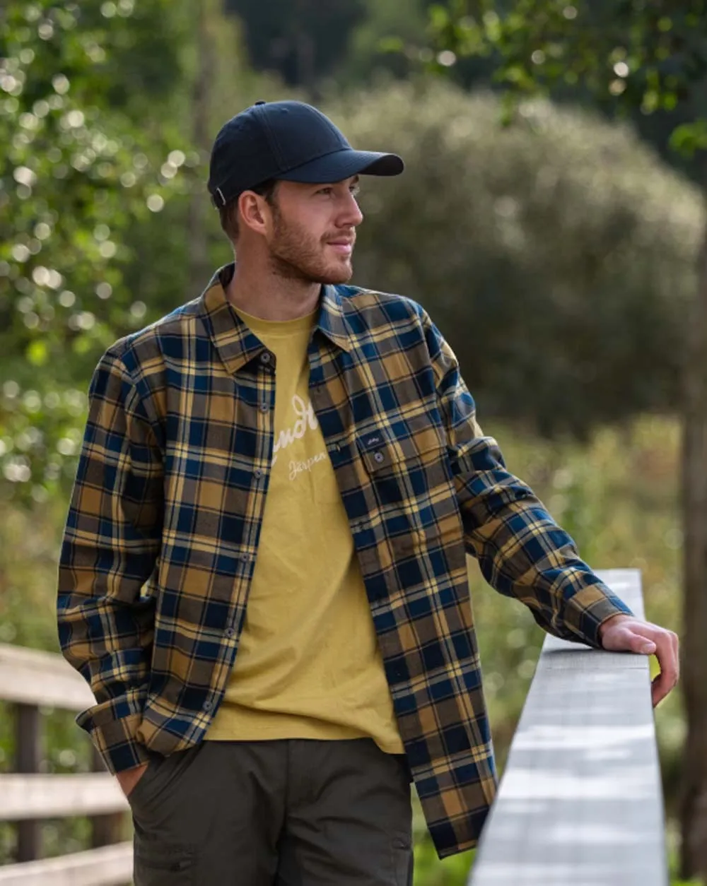 Lundhags Järpen Plaid Flannel Shirt Olive