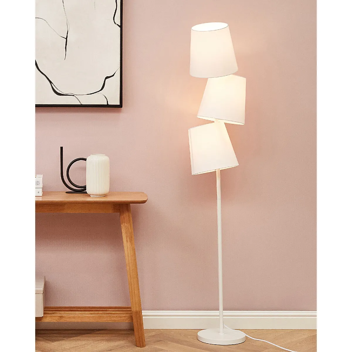 Beliani RIO GRANDE Lampadaire - Blanc