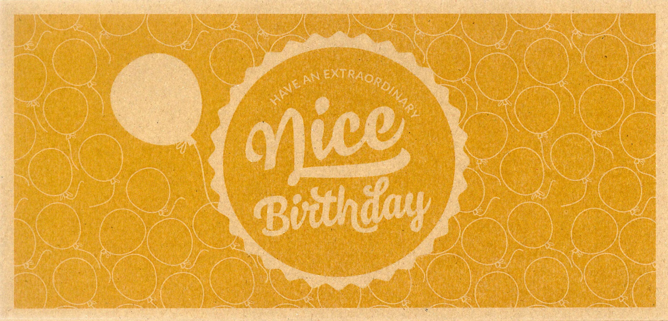 3DJAKE  Nice Birthday - Geschenk-Gutschein, 