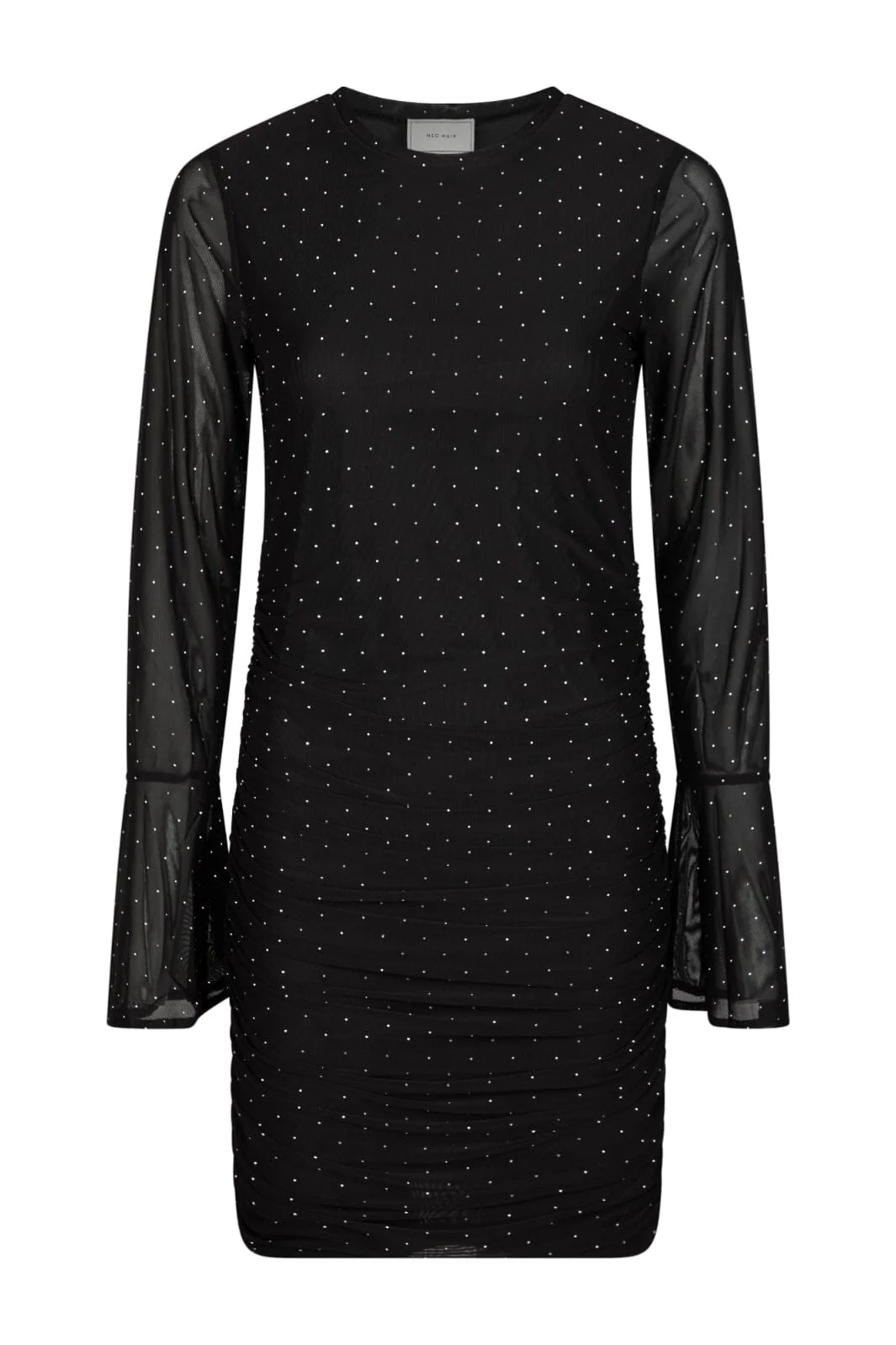 Neo Noir Shally Smoke Mesh Dress