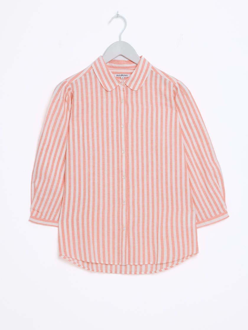 Brith stripet bluse Fresh Salmon