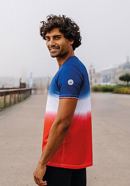 COUREUR DU DIMANCHE - T-SHIRT MC LE DRAPEAU M