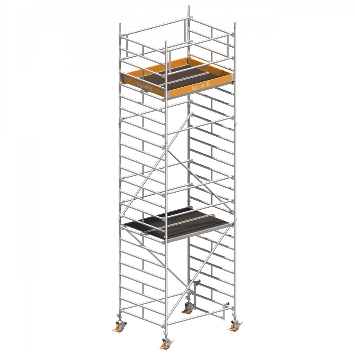 Layher rolsteiger Uni Compact 7,20m AH (DIN EN 1004:2004)