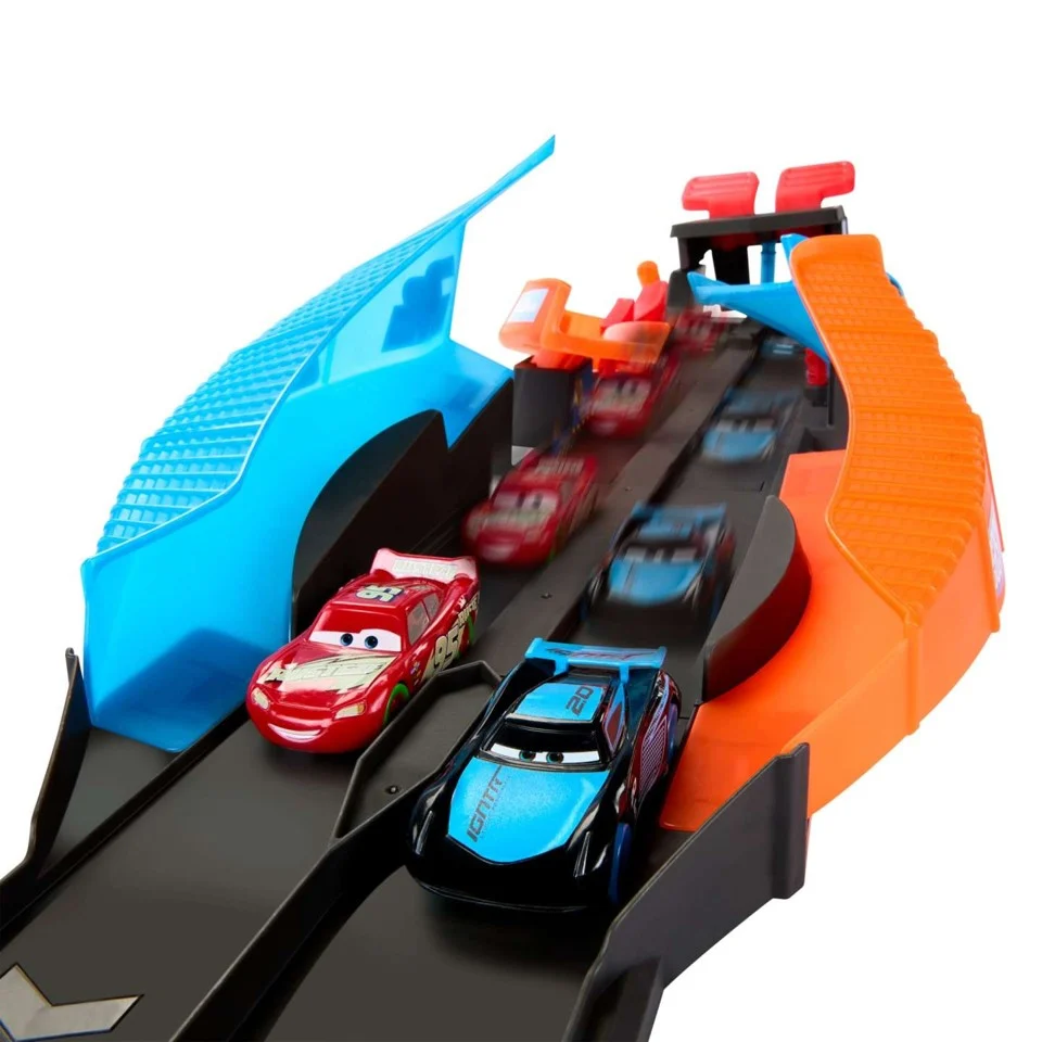 Disney Pixar - Biler Glow Racers Launch & Criss-Cross Glow Race Legesæt