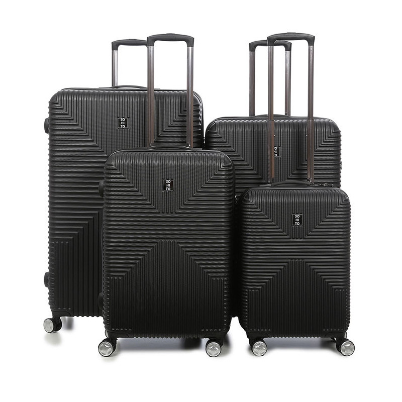 Lot de 4 valises rigides Takai 87, 77, 67 et 55 cm Noir