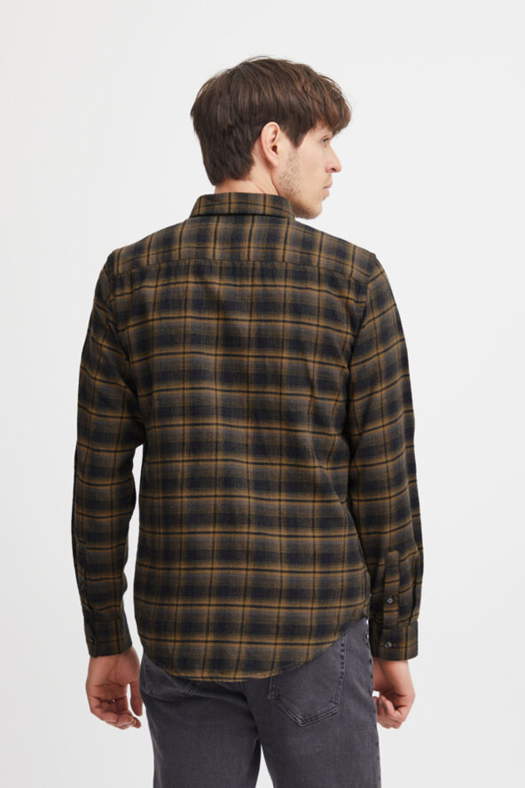 Casual Friday CFANTON LS BD shadow checked shirt Breen melange
