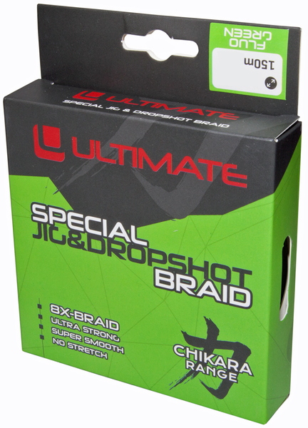 Tressse Ultimate Special Jig & Dropshot Braid Verte Fluo