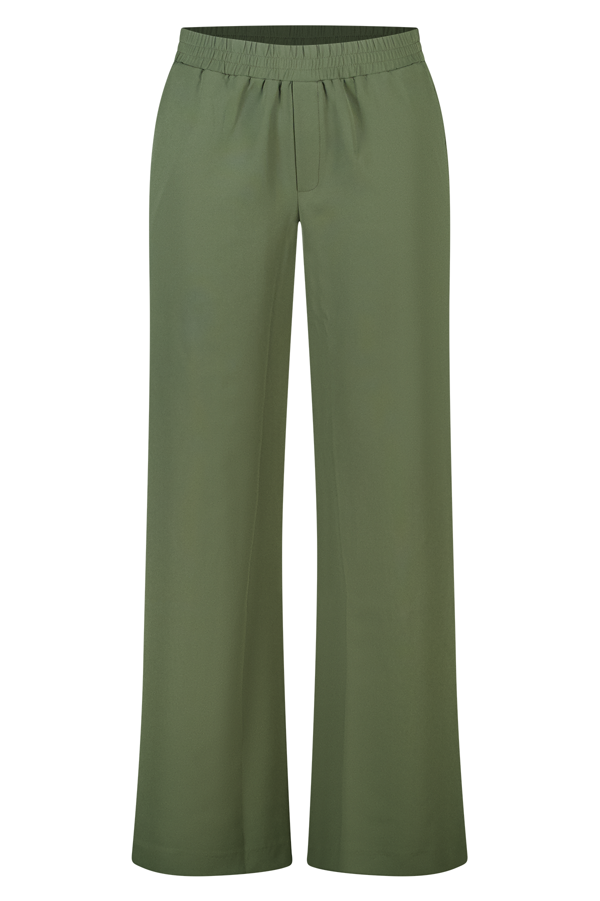 Pantalon met elastische taille Donker khaki