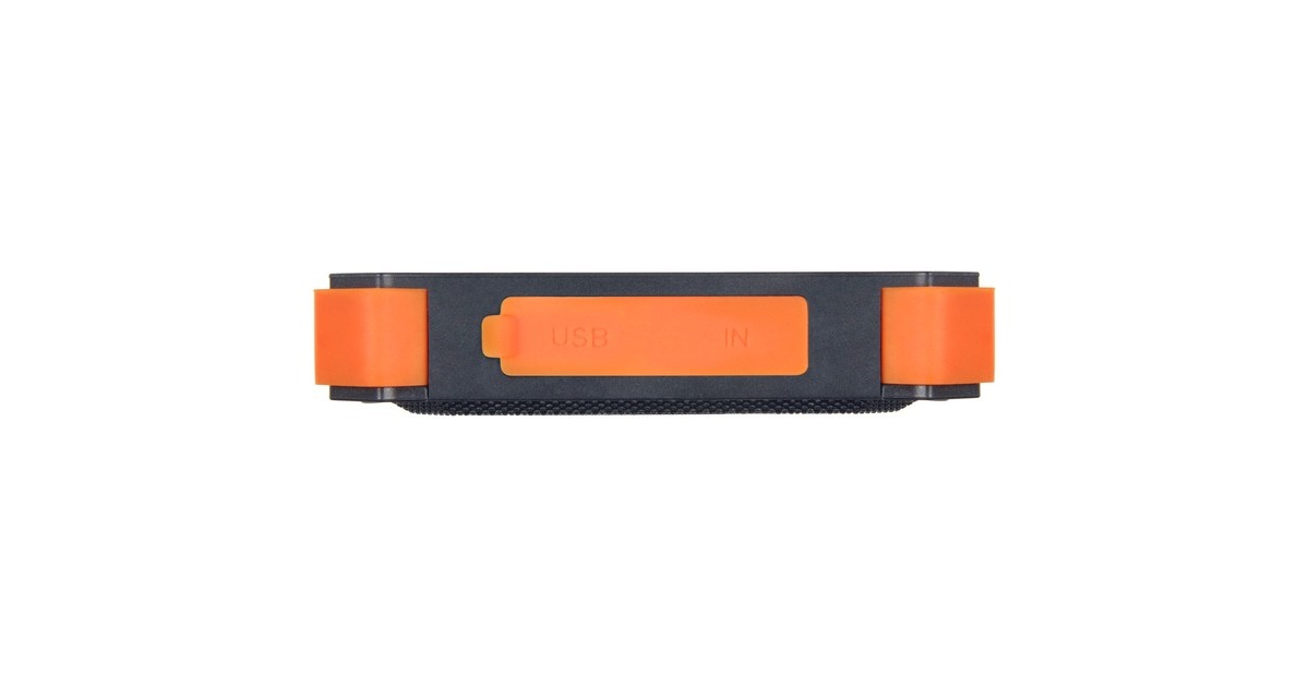 XtormXR103 - Xtreme Solar Powerbank 10.5W - 5.000 mAh  (Zwart/oranje, Waterproof IPX4)