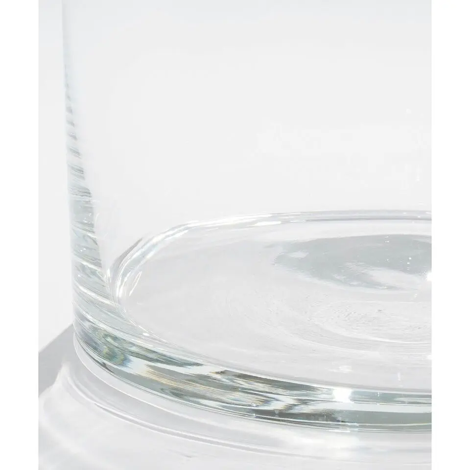 Mica Decorations Vaas - cilinder - glas - transparant - 55 cm