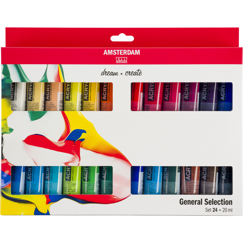 Amsterdam Acrylfarben Standard Series Set, 20 ml, assortiert, 24 Stück