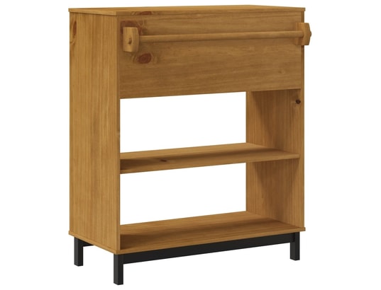 VIDAXL - Table de salle à manger Table de bar flam 92x45x110 cm bois massif pin