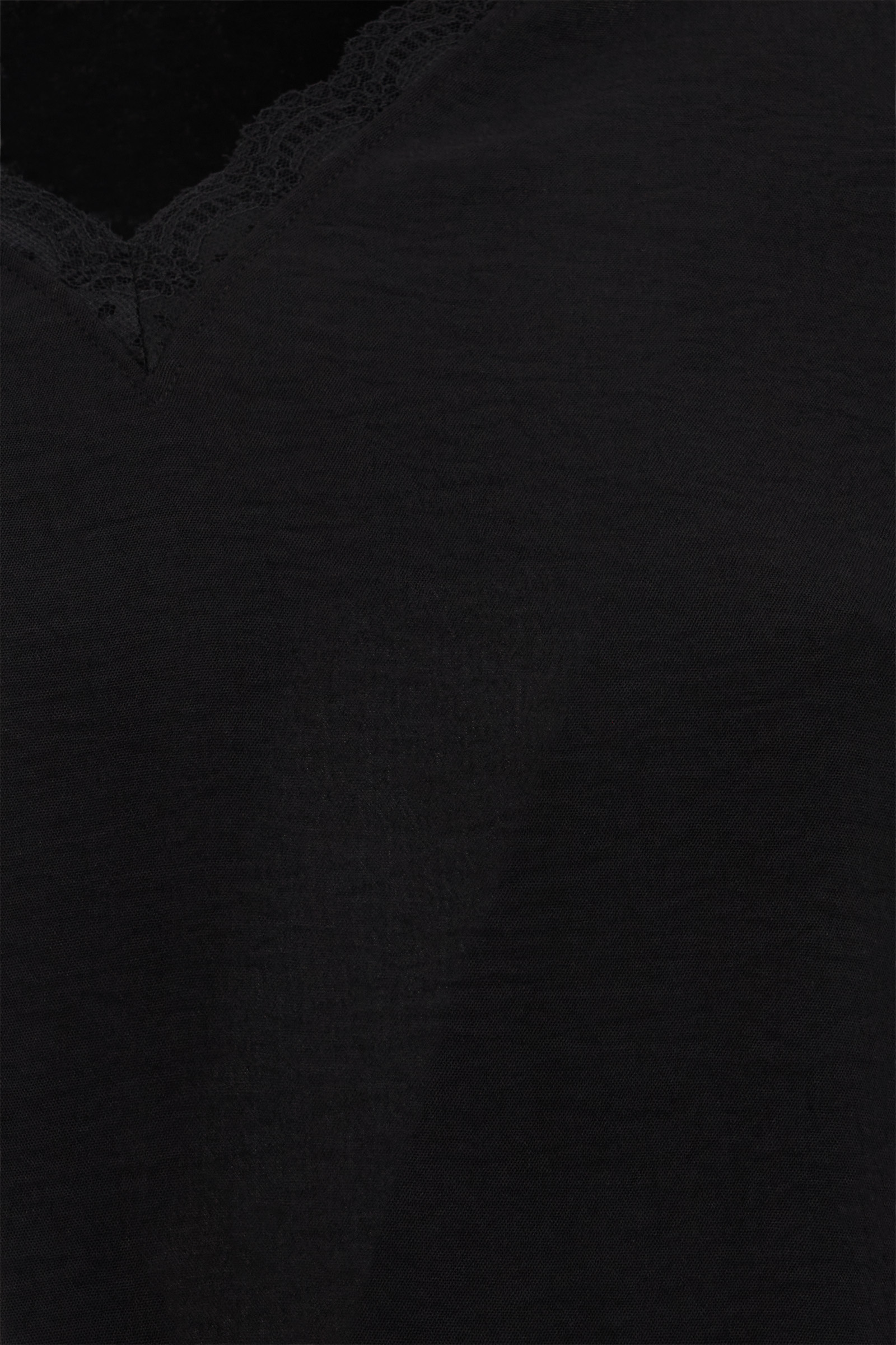 blouse met kant - Curve WE Fashion Zwart