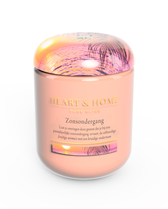Heart & Home Grote Geurkaars - Zonsondergang 1st