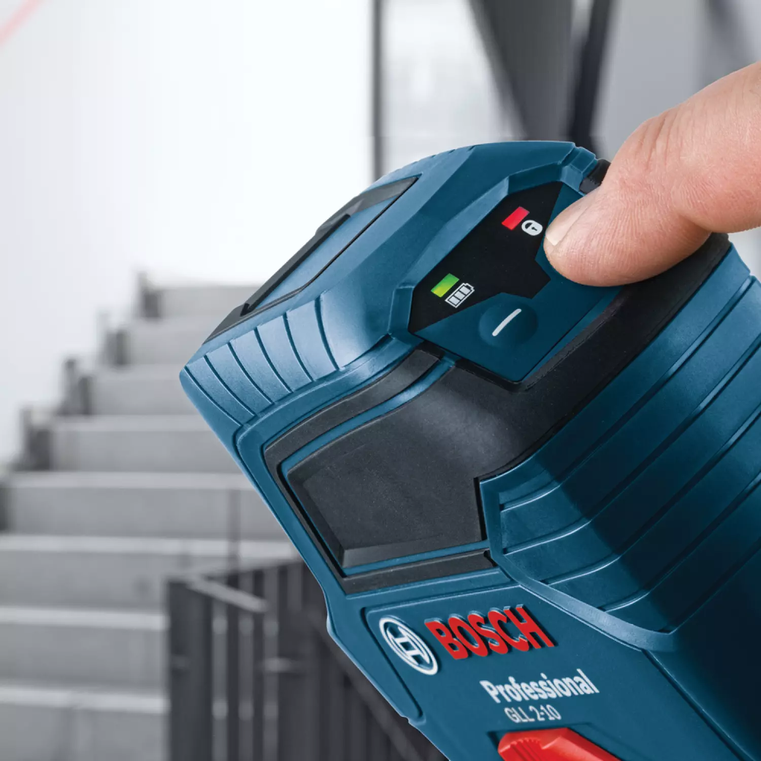 Bosch GLL 2-10 Kruislijnlaser in tas - Rood - 10m
