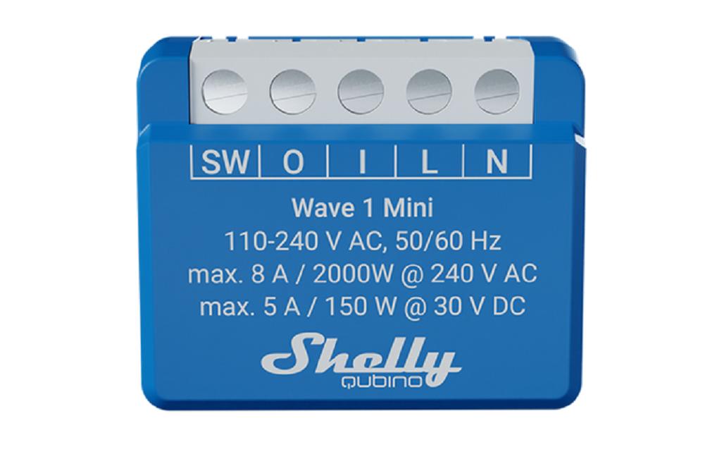 Smart Home Qubino Wave 1 MiniSmarter Z-Wave-Schalter, 1 Kanal, 8 A, mit trockenen Kontakten
