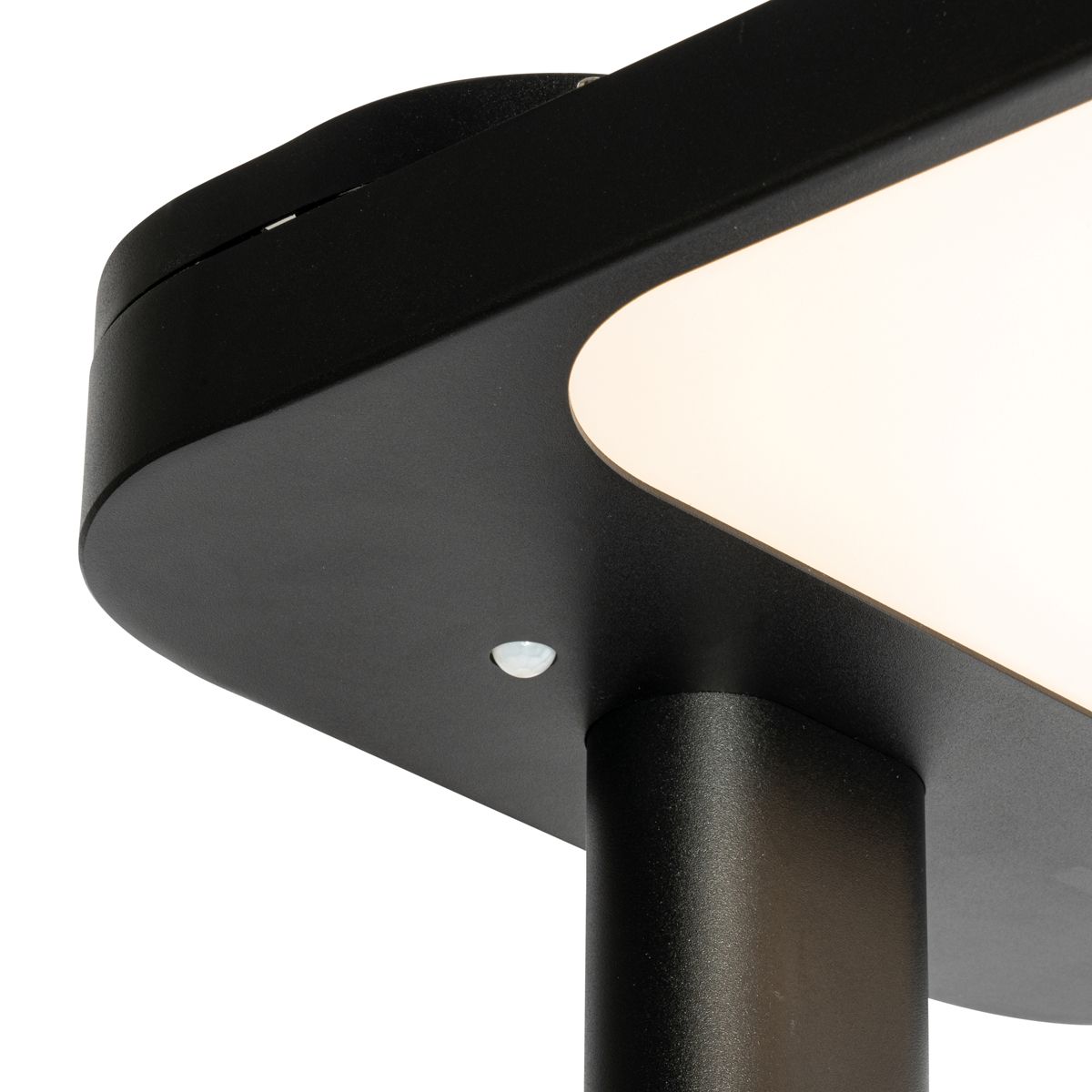 Daglicht vloerlamp zwart vierkant incl. LED en dimmer - Guzo