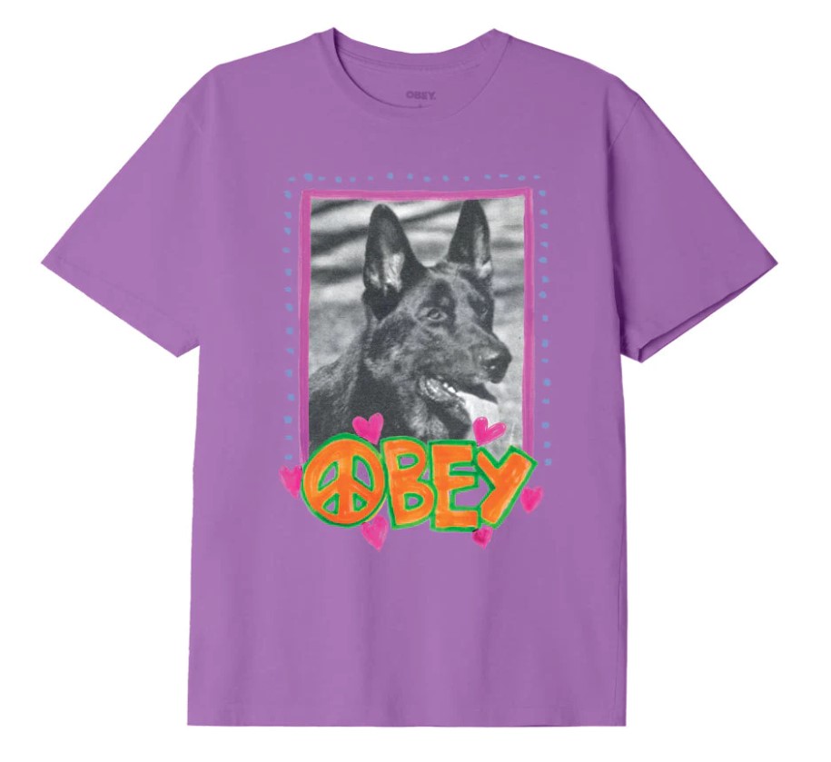 Obey Obey Love Dog Mulberry Purple