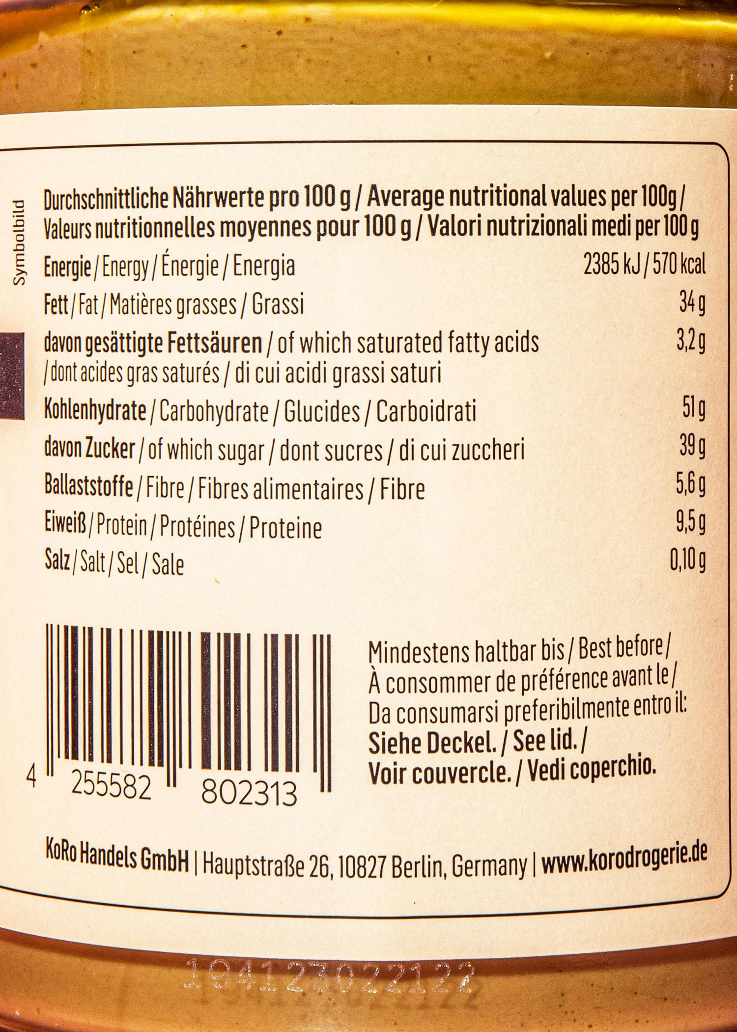 Vegane Pistaziencreme 350 g