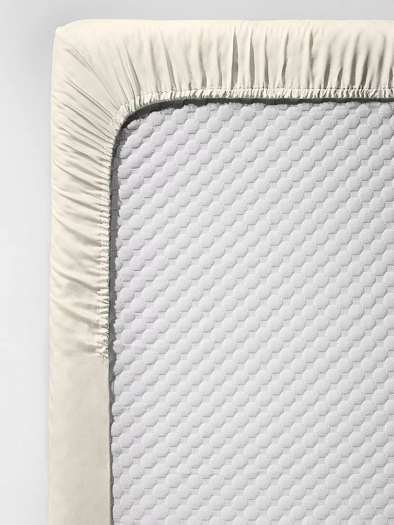 FLEURESSE Satin Spannleintuch Royal Uni 90x200cm Creme creme
