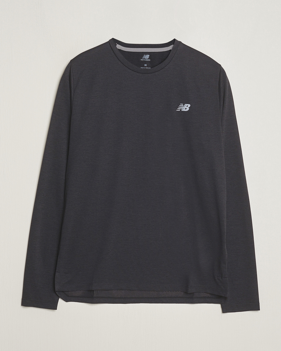 New Balance Running Athletics Long Sleeve T-Shirt Black