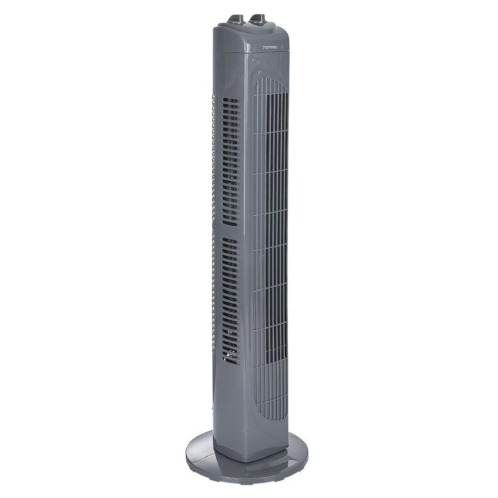 Ventilateur tour oscillant gris 45W