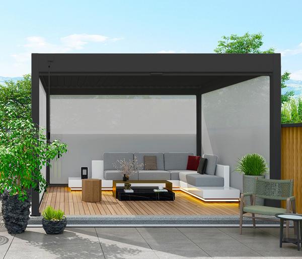 Weide Sonnenrollo für Deluxe Pergola, ca.