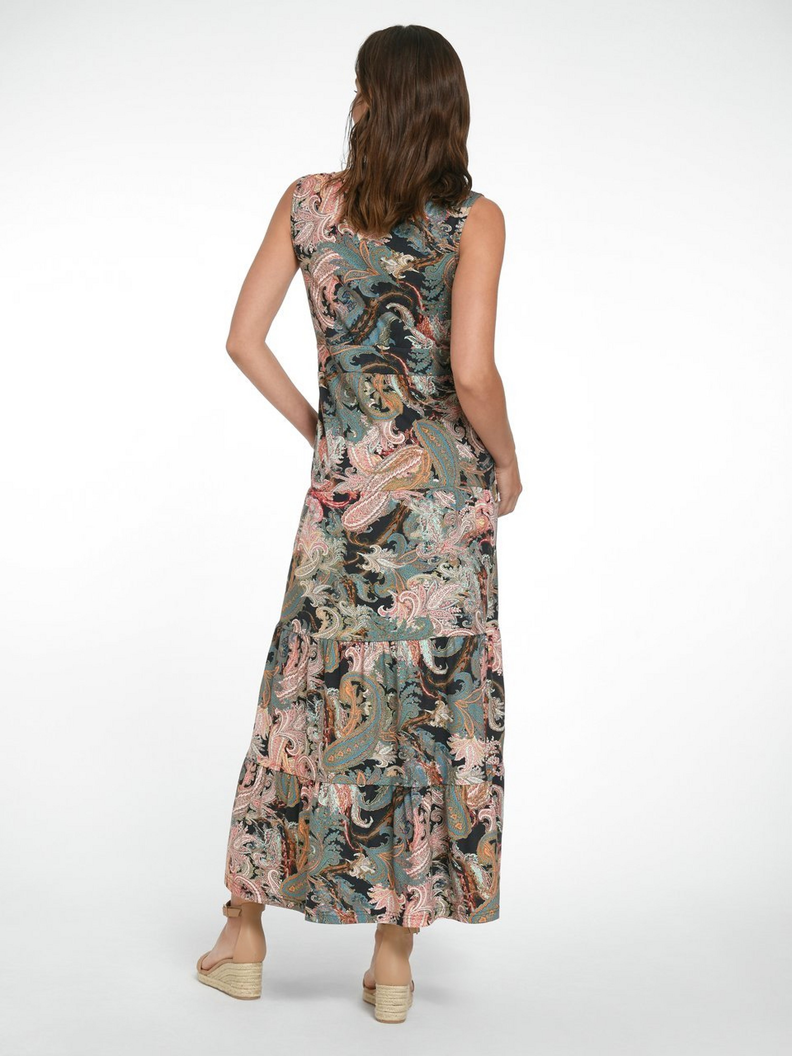 Langes Jerseykleid