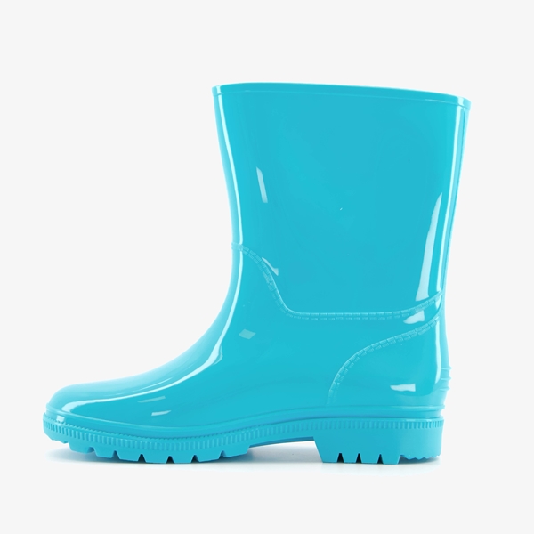 Blauwe kinder regenlaarzen turquoise