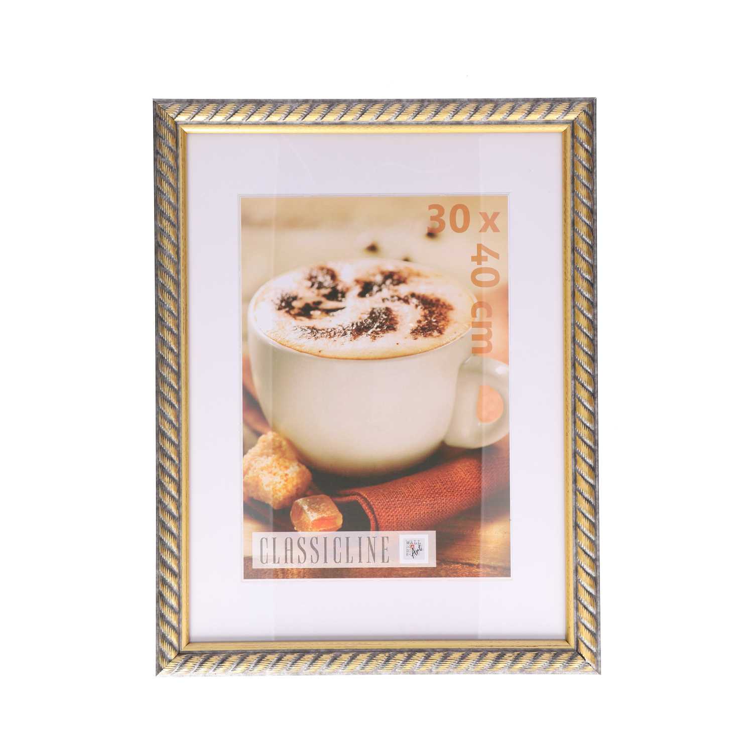 Bilderrahmen Classicline aus Kunststoff mit Ornament 30 x 40 cm 4fach