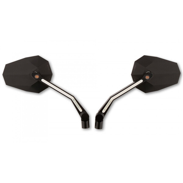 Highsider - Rétroviseurs Stealth-X4 Réversibles + clignotant intégré et feu de position à Led Noir