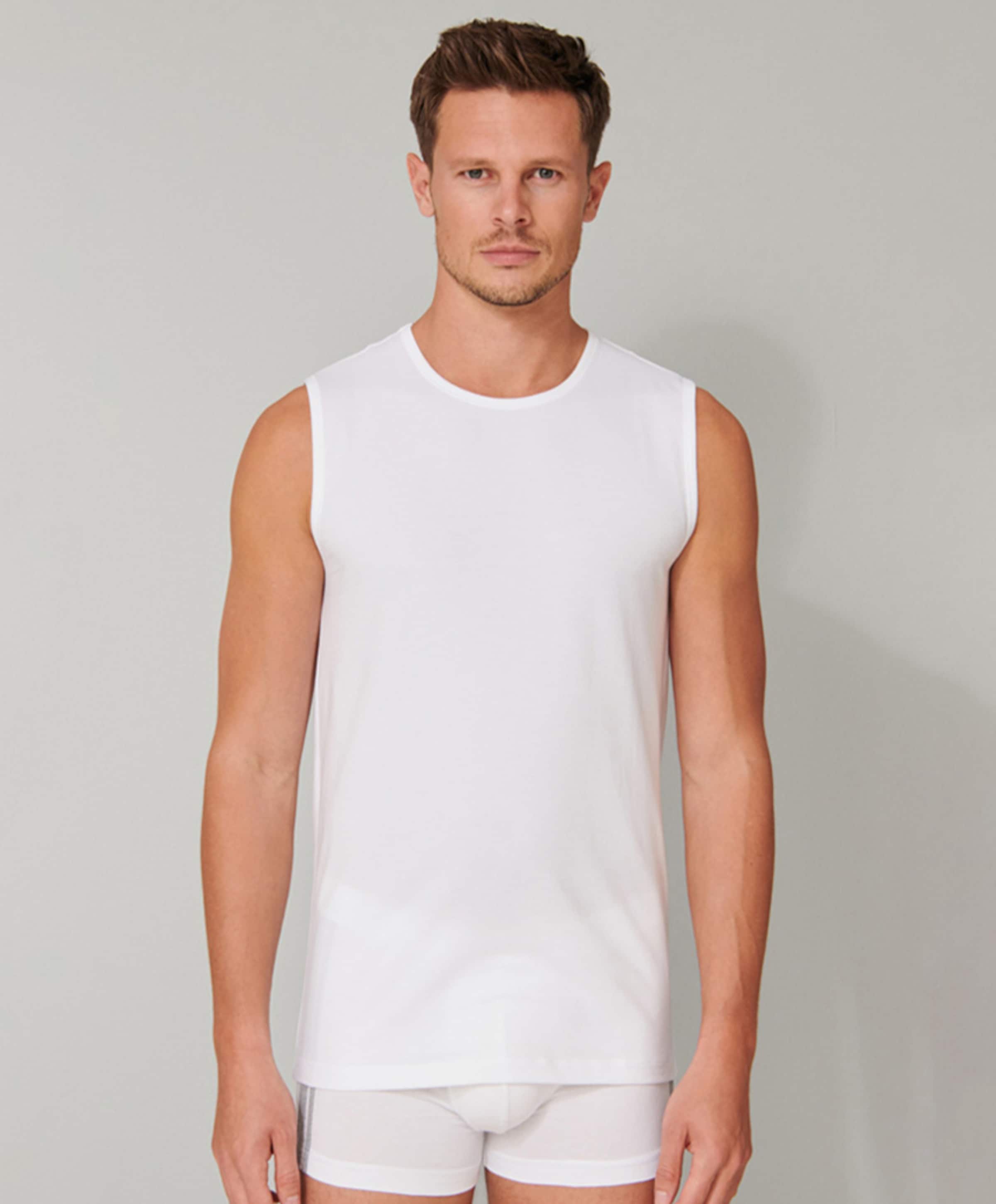 Schiesser Heren singlet wit