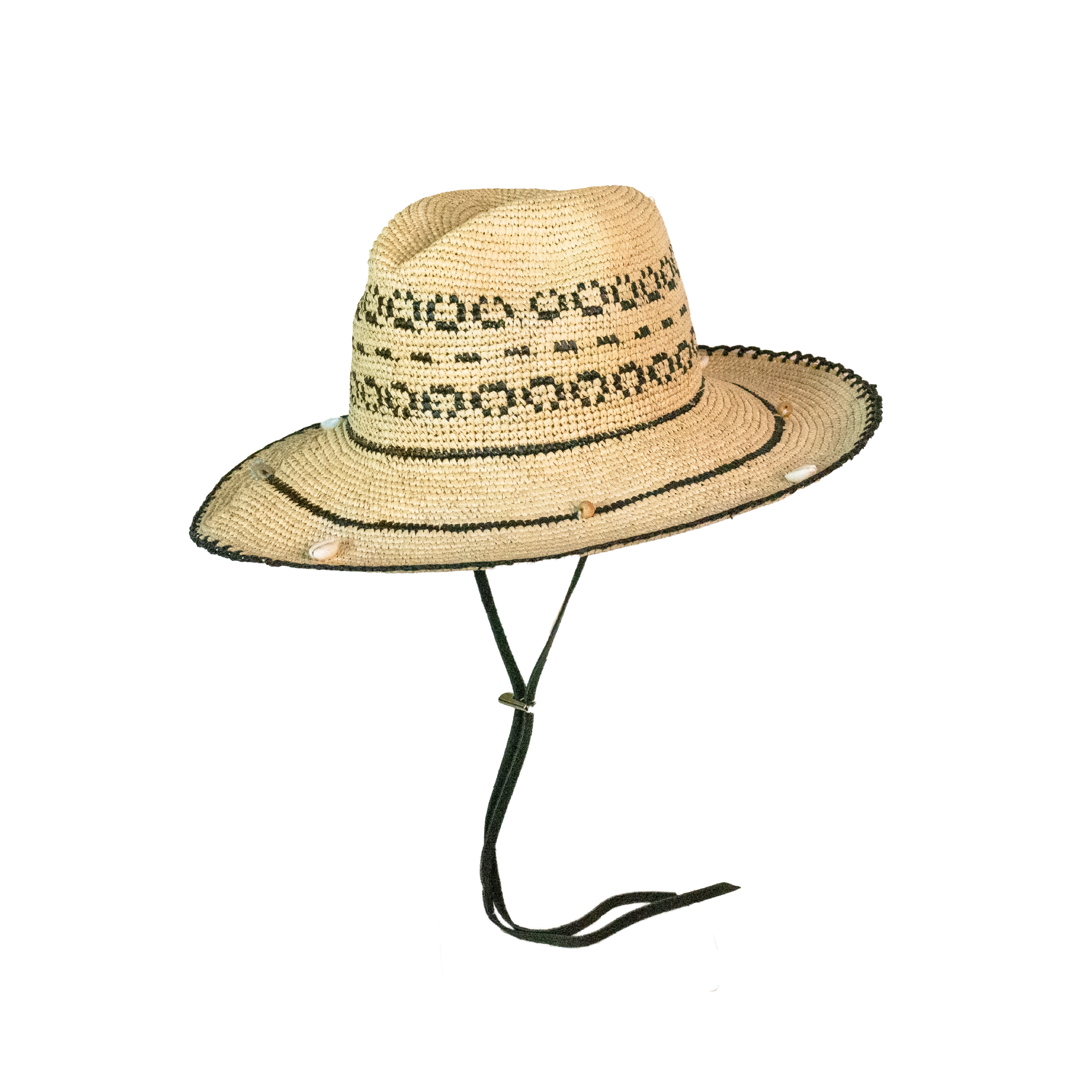 Chapeau Toquilla Panama à long bord au crochet