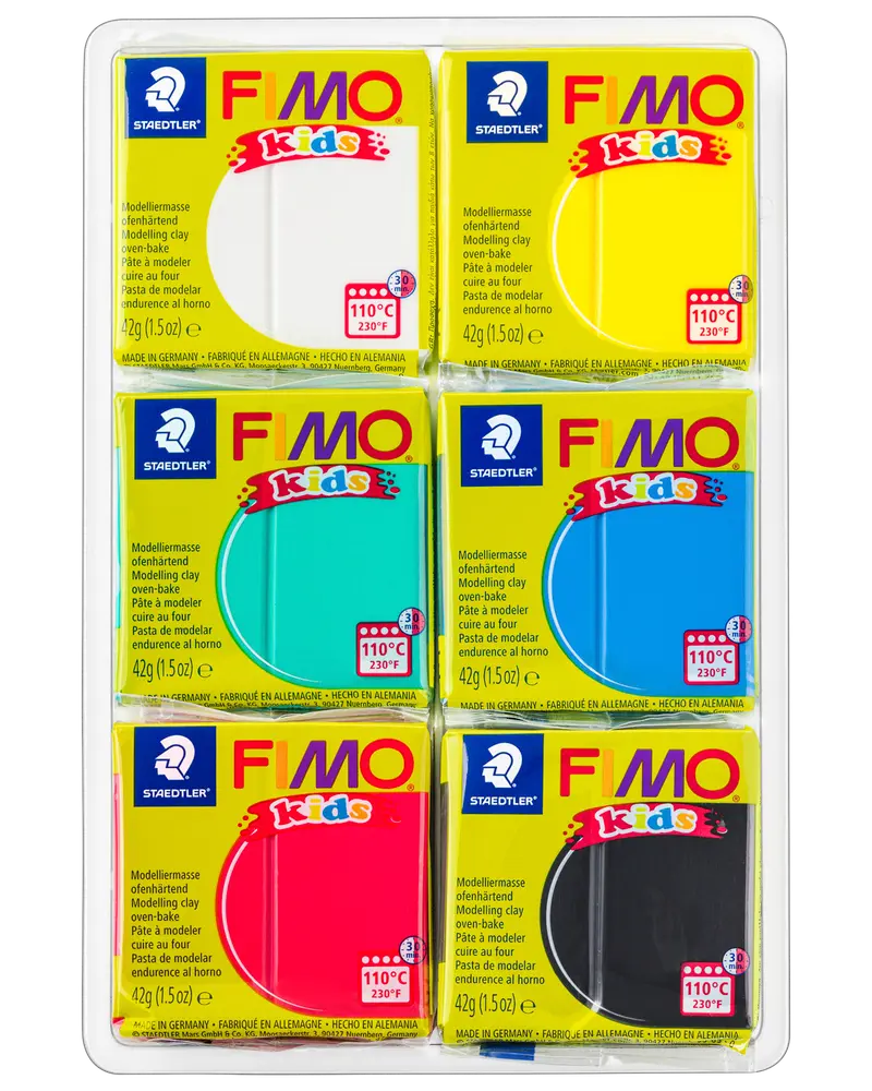 Staedtler FIMO kids Modellervoks basic 6-pak
