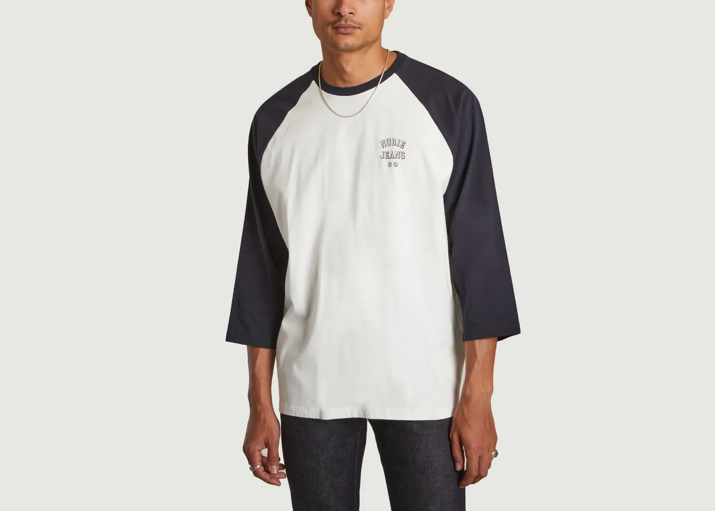 T-shirt manches 3/4 siglé Joey Nudie Jeans