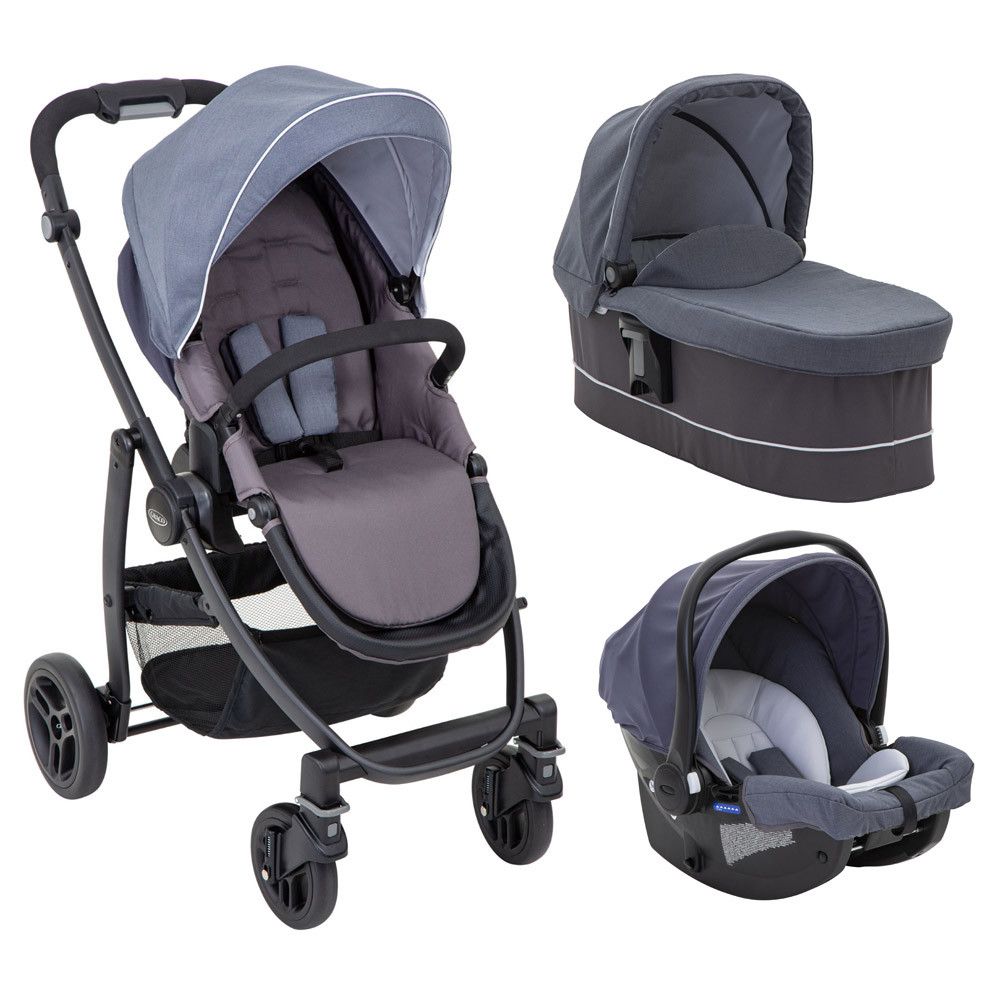 GRACO Poussette Trio Evo Set Mineral
