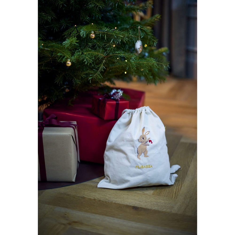 Køb FILIBABBA Hare Embroidered Gavepose Gots Wonderful Winter Mountain