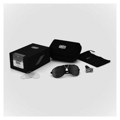 Lunettes de Soleil 100% Westcraft Soft Tact Rouge - Verres Miroir Noir