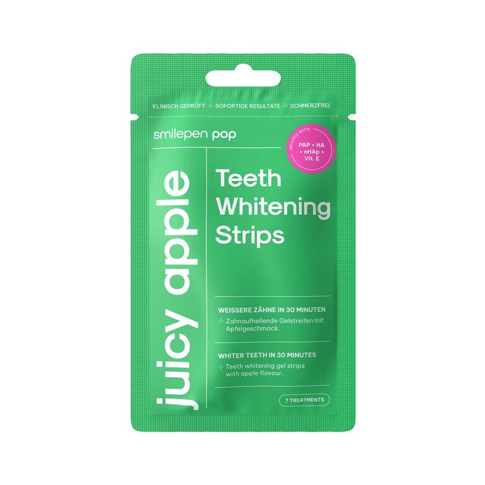 SmilePen Pop Teeth Whitening Strips Juicy Apple 2 Stk