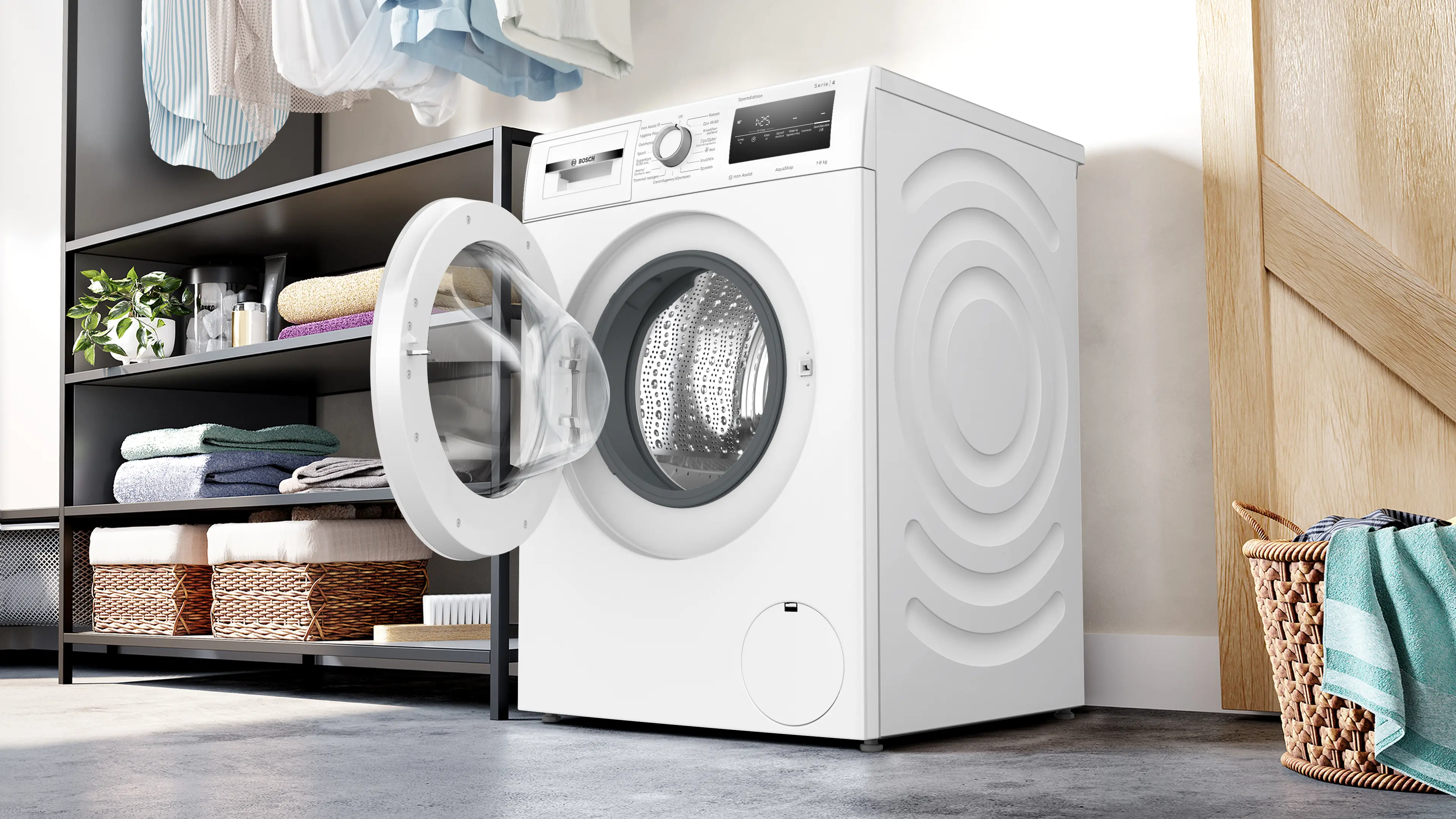 Serie 4 Wasmachine, voorlader 8 kg max. 1400 rpm