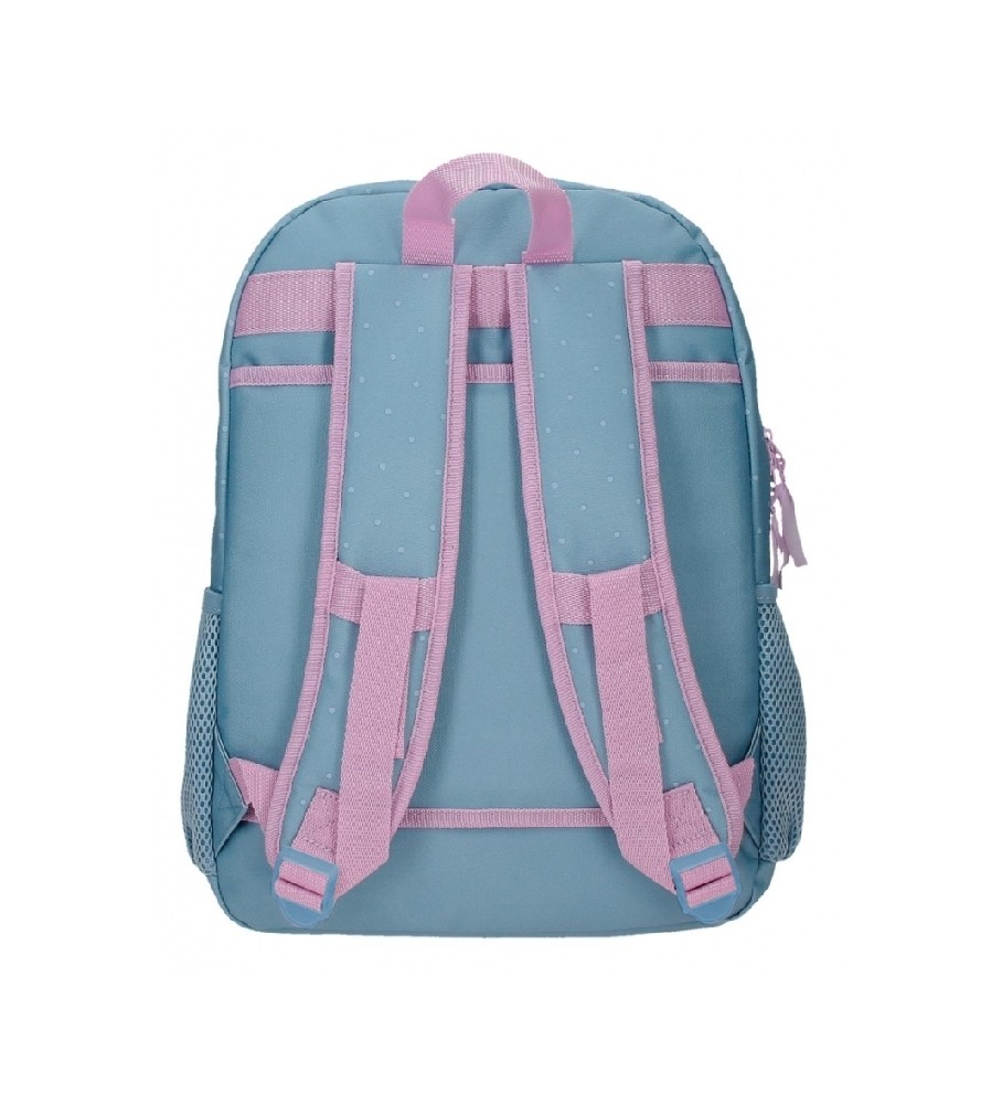 Roll Road Mochila Escolar Roll Road Peace 40 cm azul, rosa
