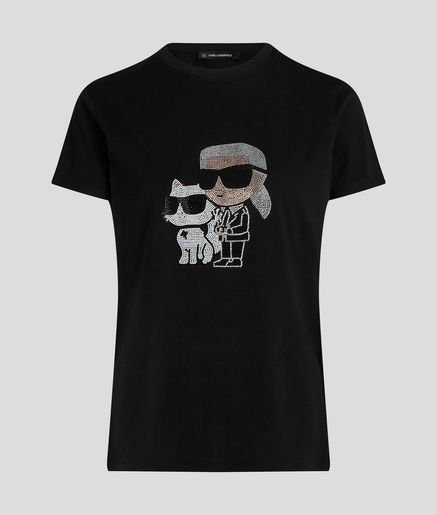 T-SHIRT À STRASS IKON KARL & CHOUPETTE