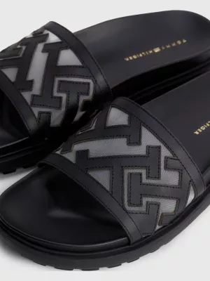 Sandálias rasteiras de couro Tommy Hilfiger x Vacation Elevated