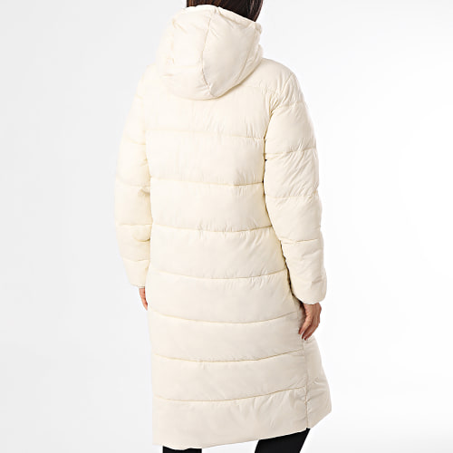 Doudoune Longue Capuche Femme JJXX Nora Beige