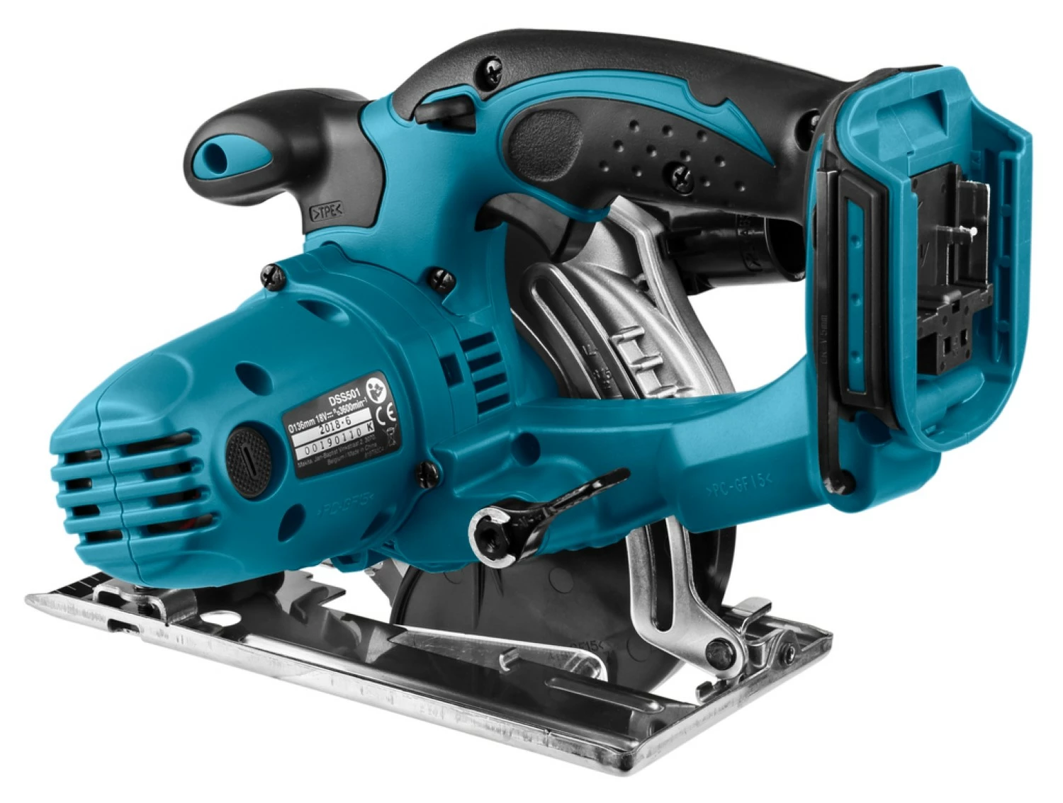 Makita DSS501RMJ 18V Li-Ion Accu cirkelzaag set (2x 4.0Ah accu) in Mbox - 136mm